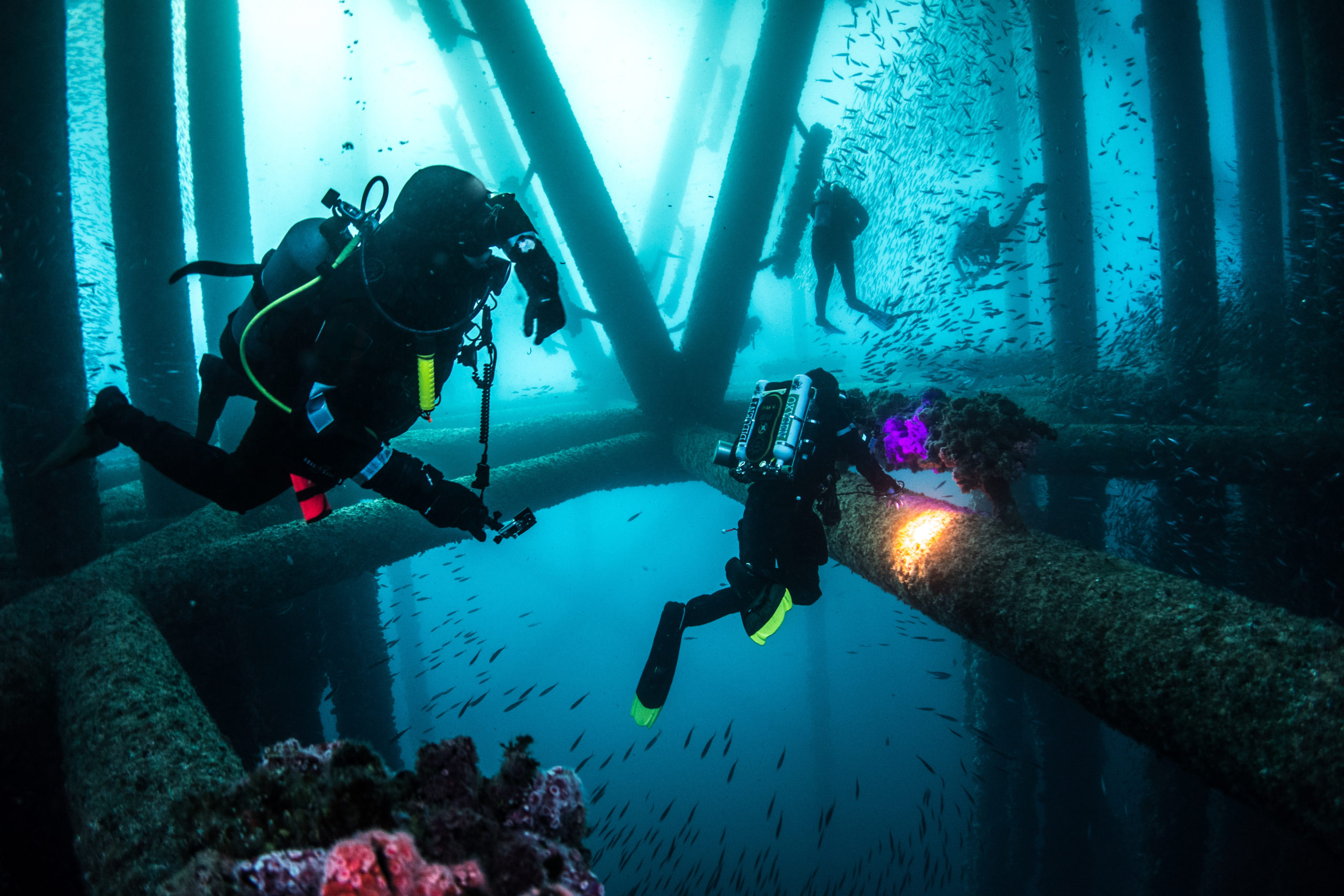 Compressed air testing for dive