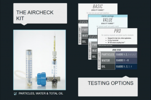 ISO 8573 packages for compressed air testing