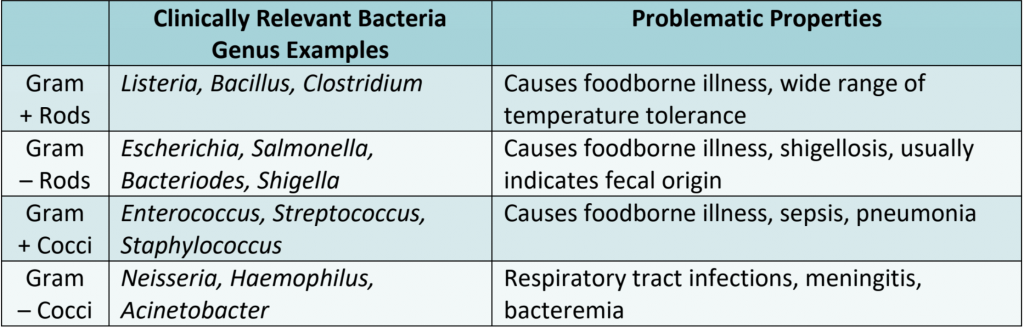 Gram's Staining Relevant Bacteria found in compressed air systems