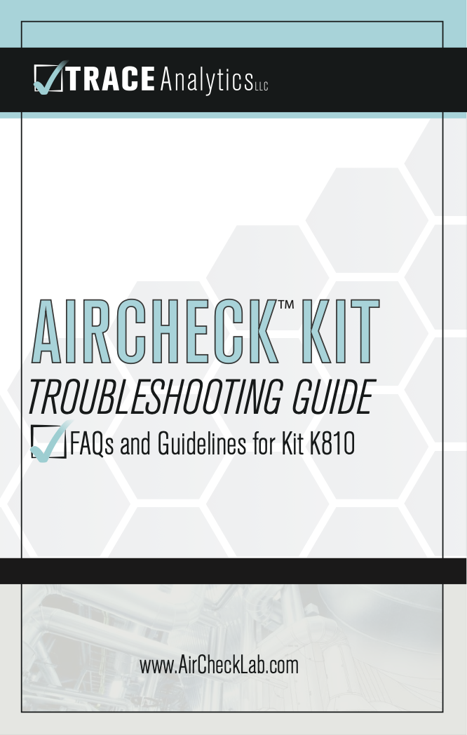 AirCheck Kit Troubleshooting Guide K810