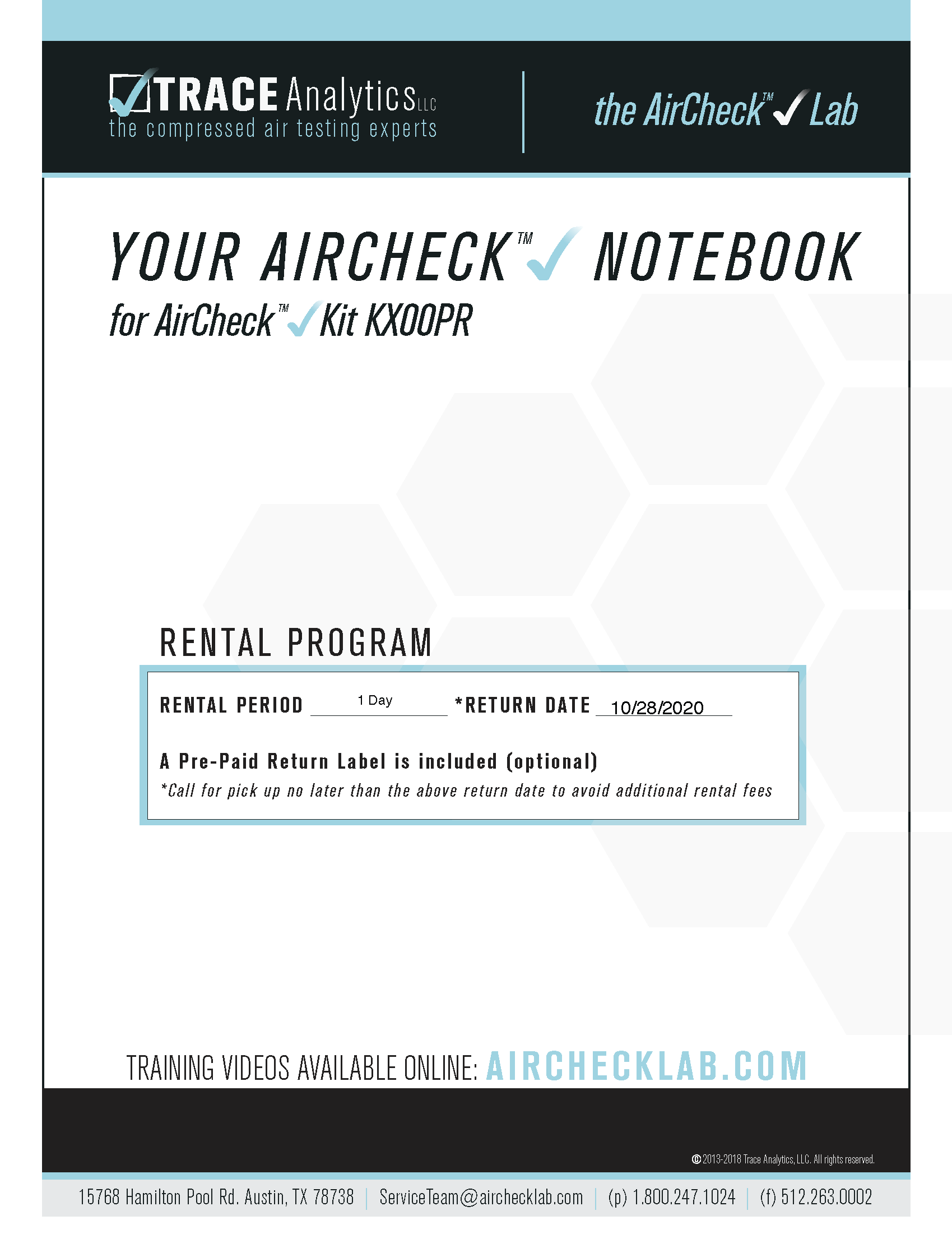 Instrucciones de muestreo microbiano - Trace Analytics, the AirCheck Lab