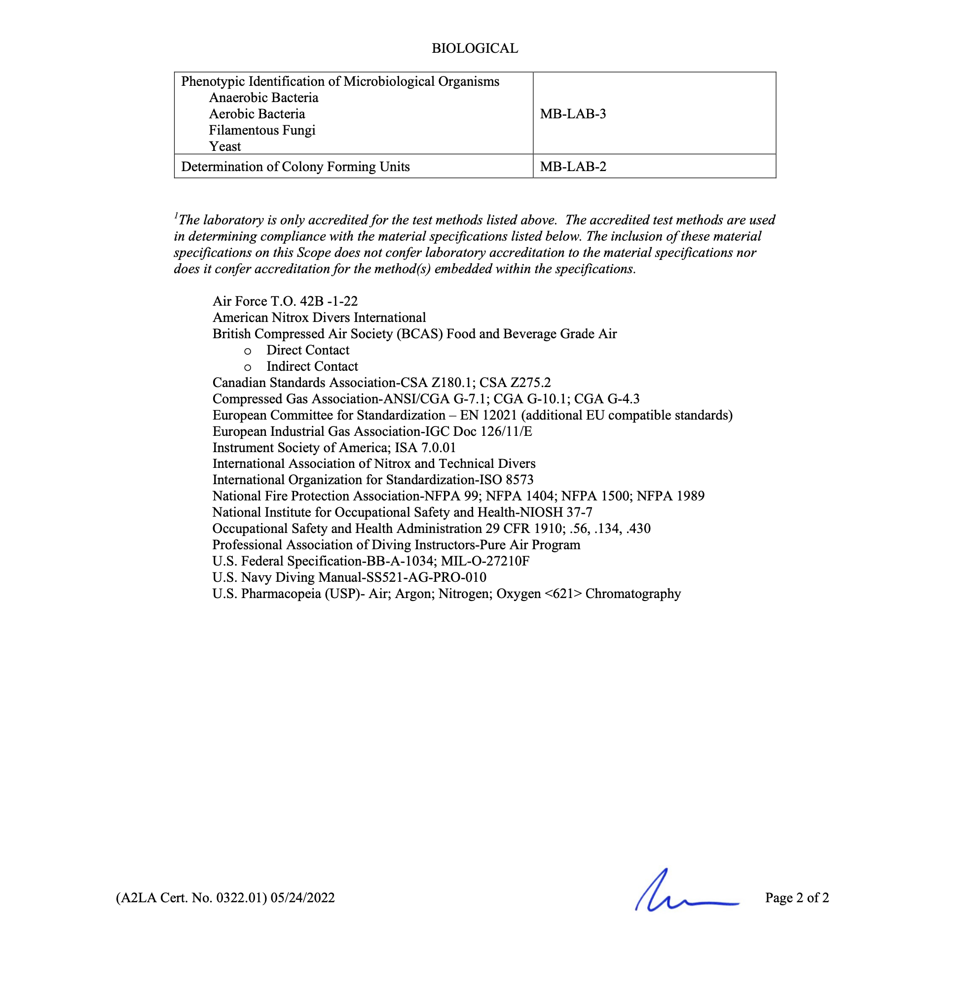 Screen Shot 2022-05-26 at 8.13.32 AM Trace Analytics A2LA Accreditation Certificate